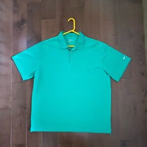 Nike Golf Dri-Fit Polo Shirt Mens XXL Green Athletic Fit Performance Big & Tall